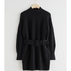 Belted Mini Knit Dress & Other Stories NWT